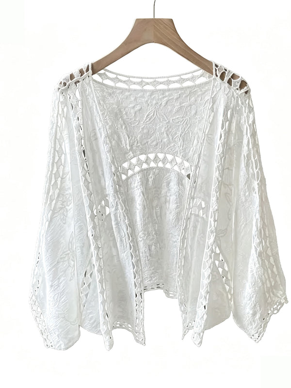 ✨Women Boho Lace Crochet Cardigan