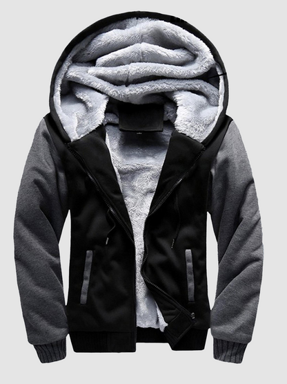 Women Thick Fleece Lined Hooded Sweatshirt Winter Warm Top