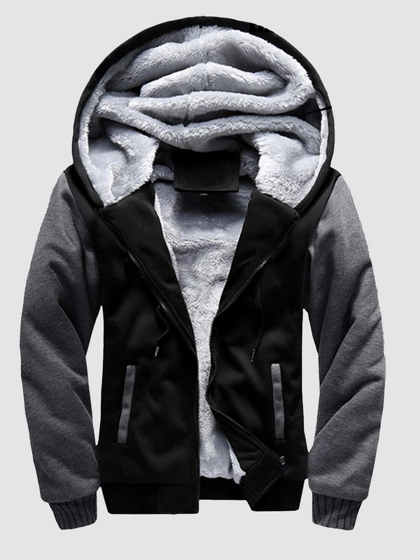 Women Thick Fleece Lined Hooded Sweatshirt Winter Warm Top