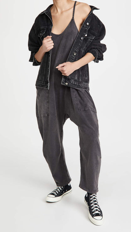 New Wide Leg Jumpsuit with Pockets