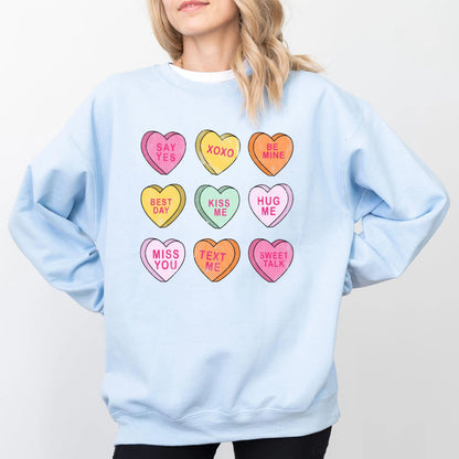 Conversation Hearts Valentine's Day Sweatshirt