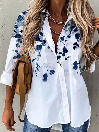 Single-Breasted Printed Shirt