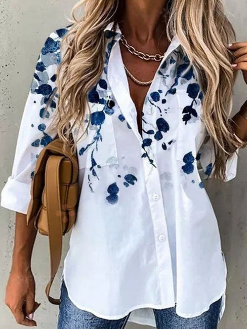 Single-Breasted Printed Shirt