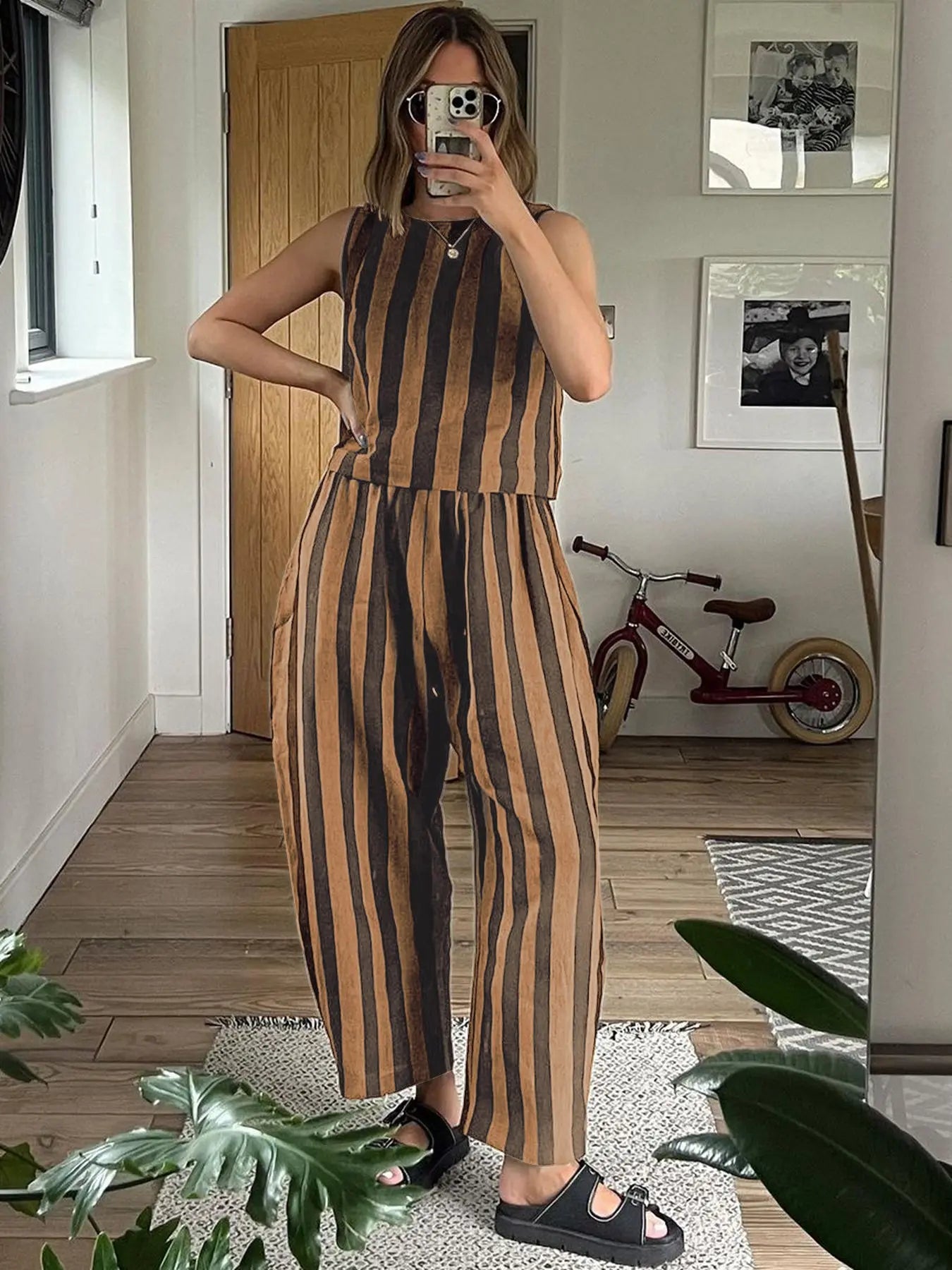 Women's Summer New Striped Set