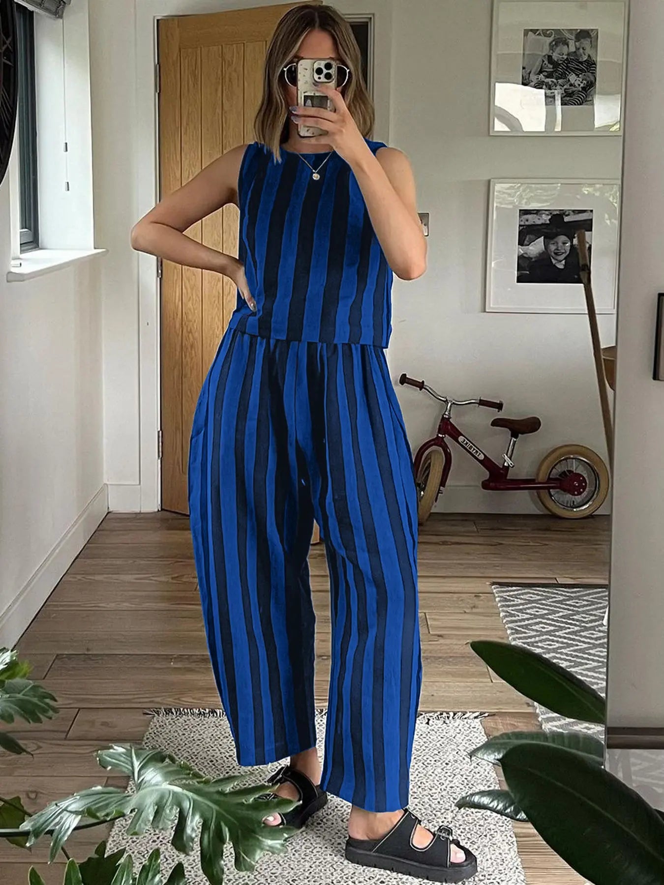 Women's Summer New Striped Set