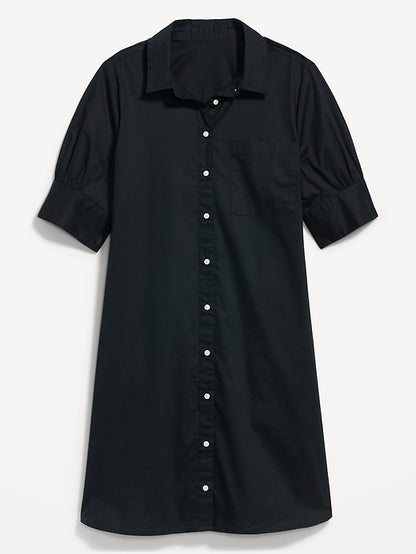 Short-Sleeve Shirt Dress (⏰ 40% OFF TODAY)