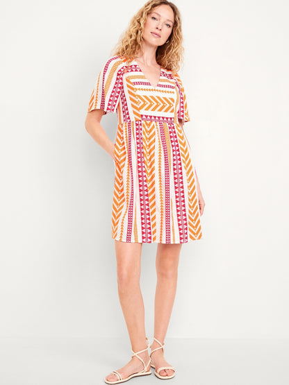 Jacquard Mini Swing Dress (⏰30% OFF TODAY)