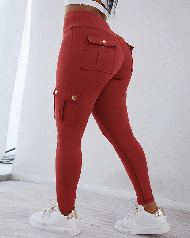 🔥Women's Pocket Sexy Stretch Leggings Fitness Track Pants