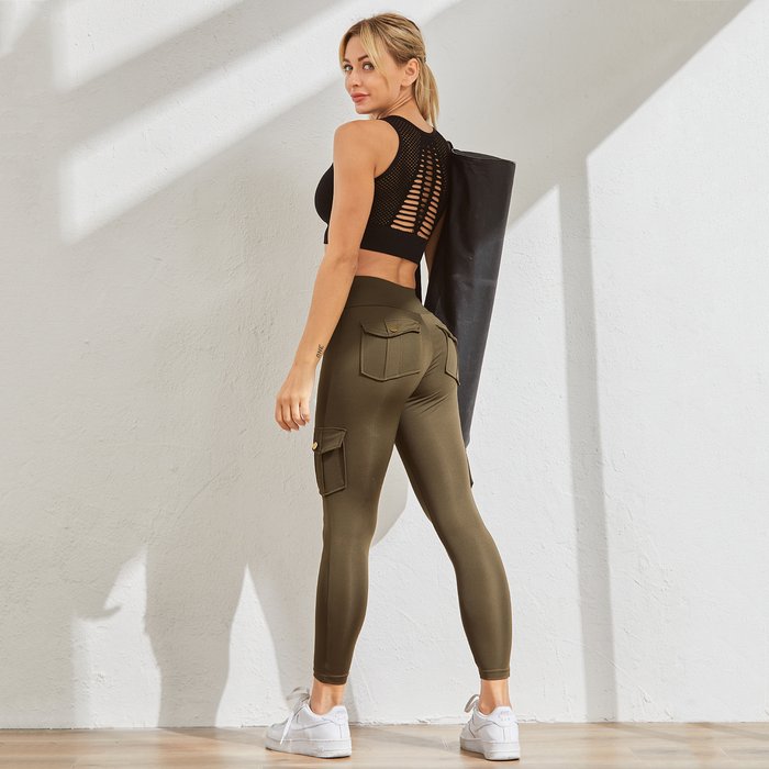 🔥Women's Pocket Sexy Stretch Leggings Fitness Track Pants