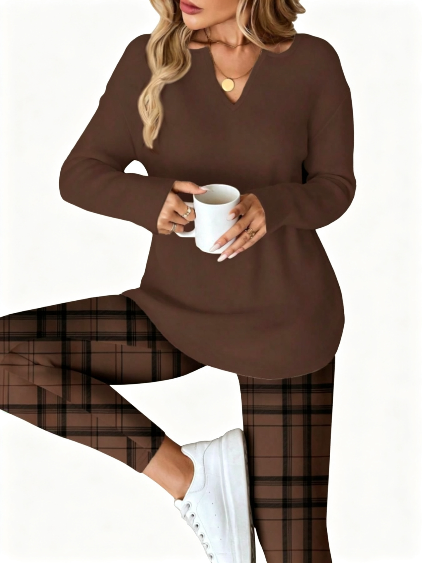 Fall Cozy Casual Matching Two Piece Outfit