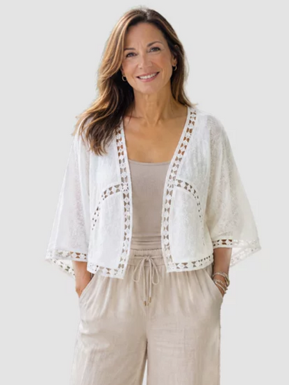 ✨Women Boho Lace Crochet Cardigan