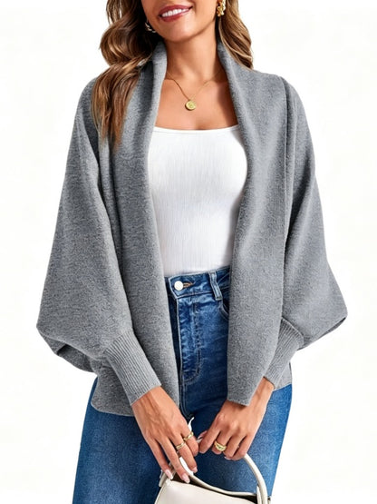 🥰Women's Open Front Batwing Sleeve Cardigan
