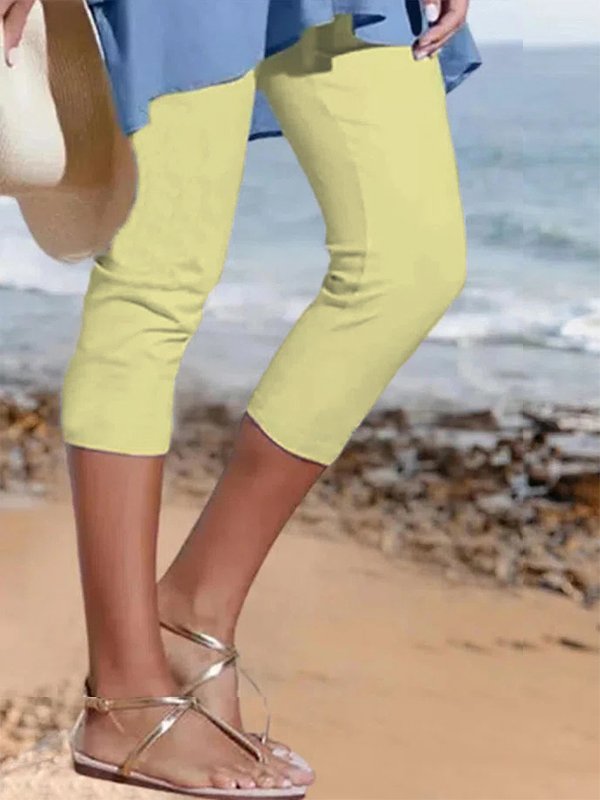 Women's Plain Casual Leggings