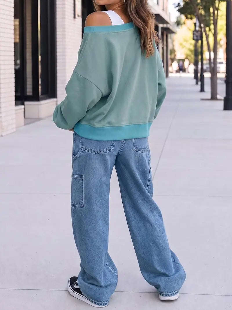 Women‘s Reversible Crewneck Sweatshirt