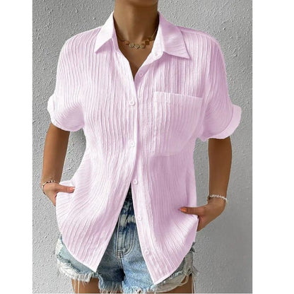 🔥(HOT SALE-49% OFF)Crew Neck Lace Casual Loose Shirt