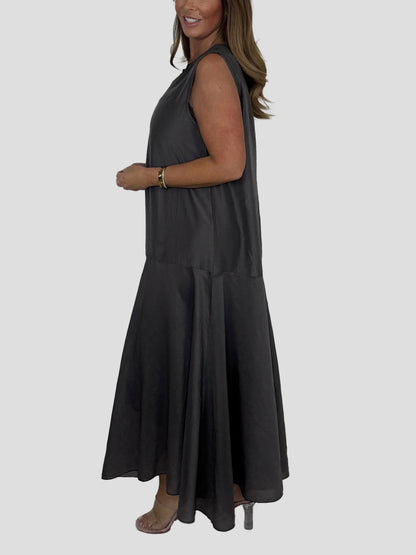Sleeveless Round Neck Maxi Dress
