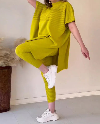 ⏰Clearance Sale 50% Knitted Two-piece Set(Buy 2 Free Shipping)