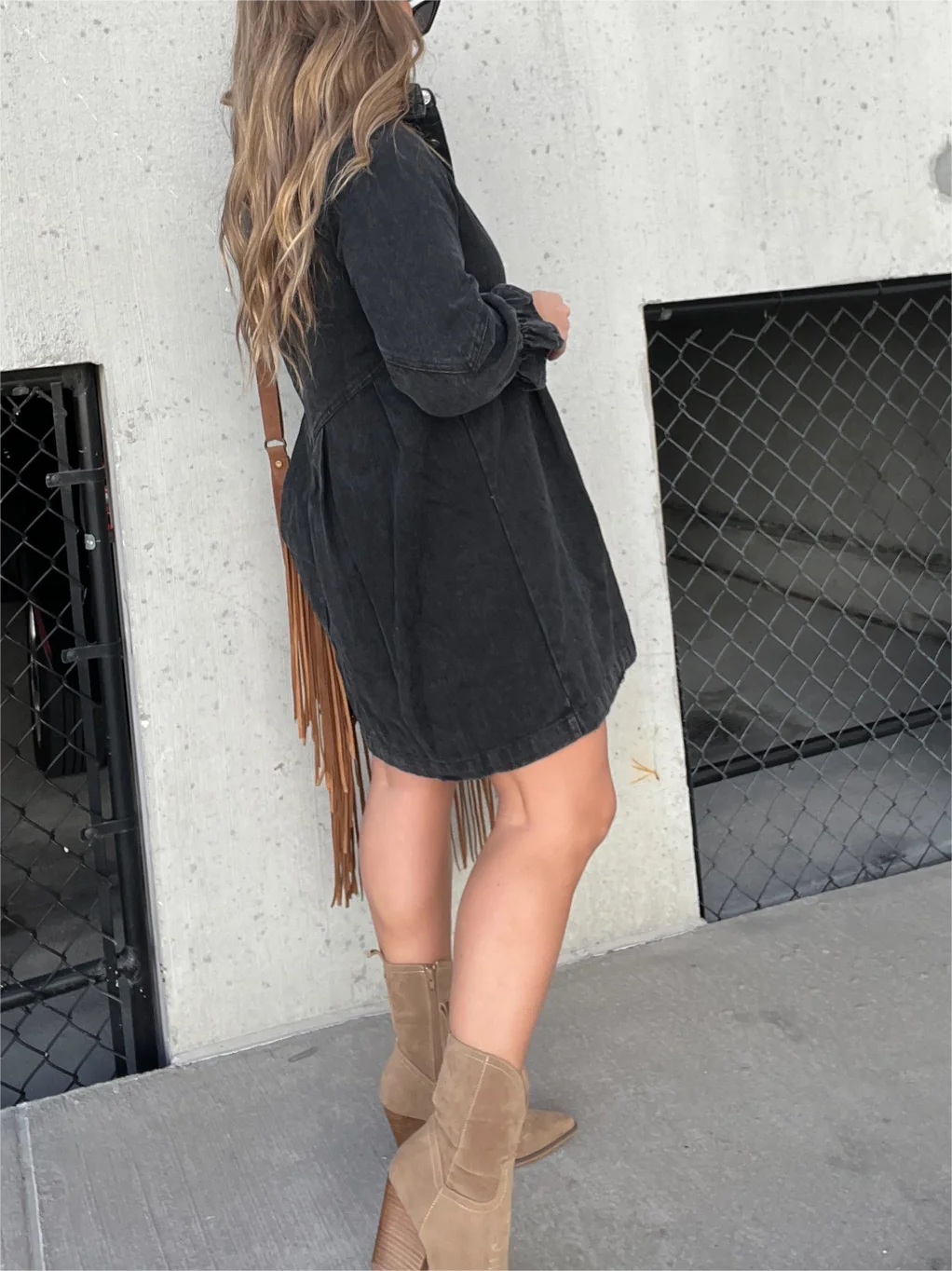 2023 Hot Sale Washed Denim Puff Sleeve Dress (Buy 2 Free Shipping)