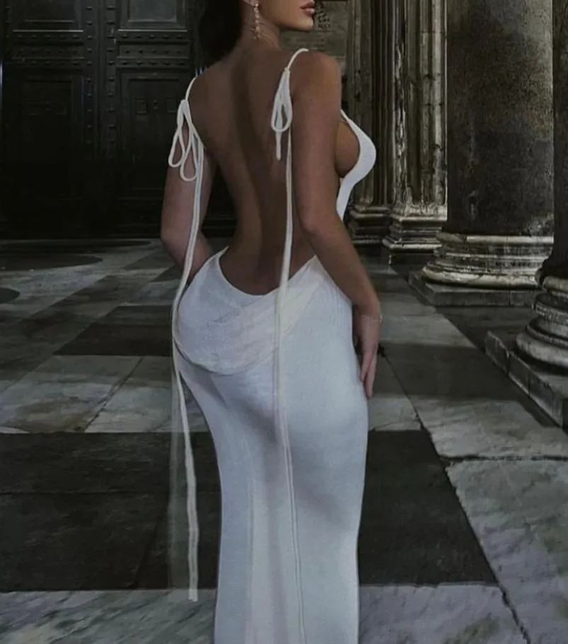 SERENITY BACKLESS MAXI DRESS