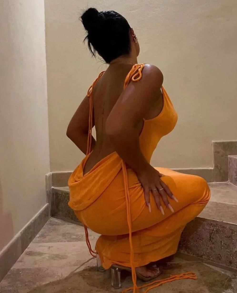 SERENITY BACKLESS MAXI DRESS