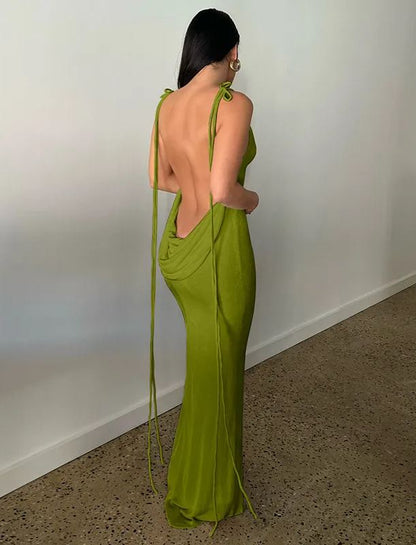 SERENITY BACKLESS MAXI DRESS