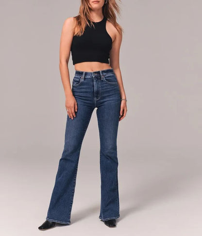 Ultra High Rise Stretch Flare Jean(Buy 2 Free Shipping)