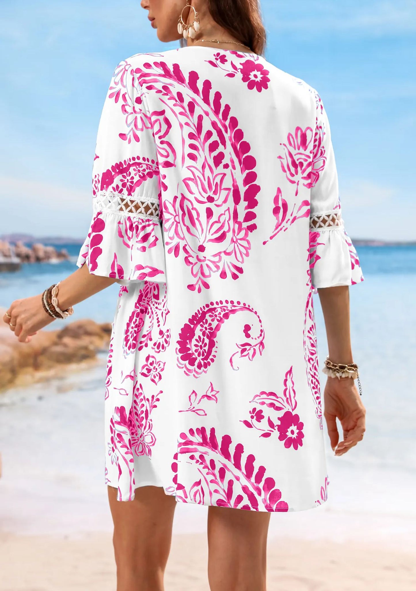 ✨2025 New Floral Print Lace Dress