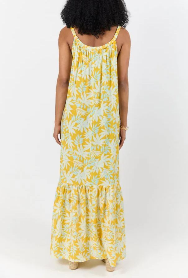 ✨Painting The Sky Multi Watercolor Chiffon Maxi Dress SALE