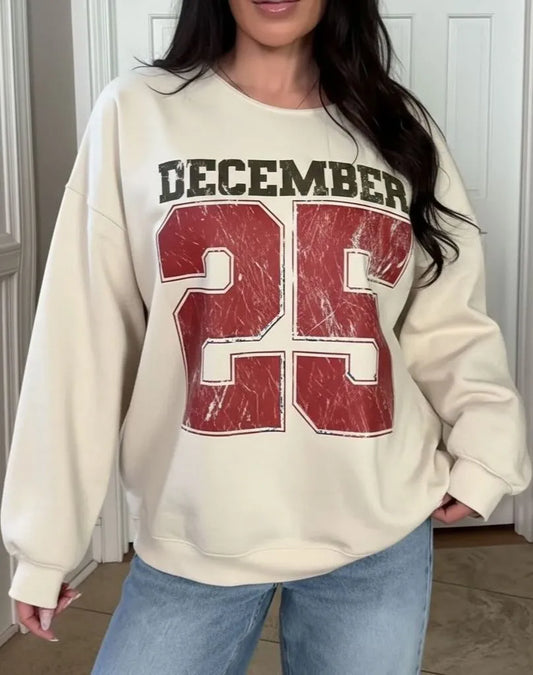 ✨December 25 Retro Christmas Crewneck Sweatshirt