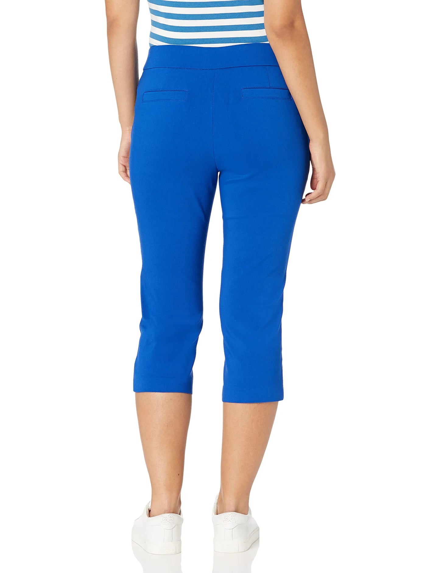 Women's High Waist Pull on Capri L Pocket