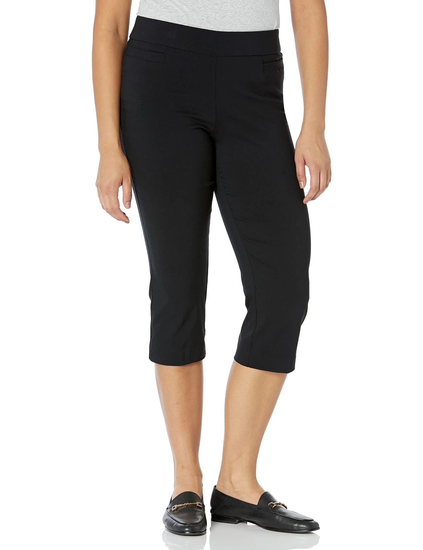 Women's High Waist Pull on Capri L Pocket