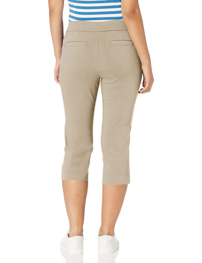 Women's High Waist Pull on Capri L Pocket