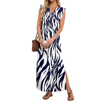 ⏰Hot Sale-Women's Sleeveless V Neck Split Maxi Dress