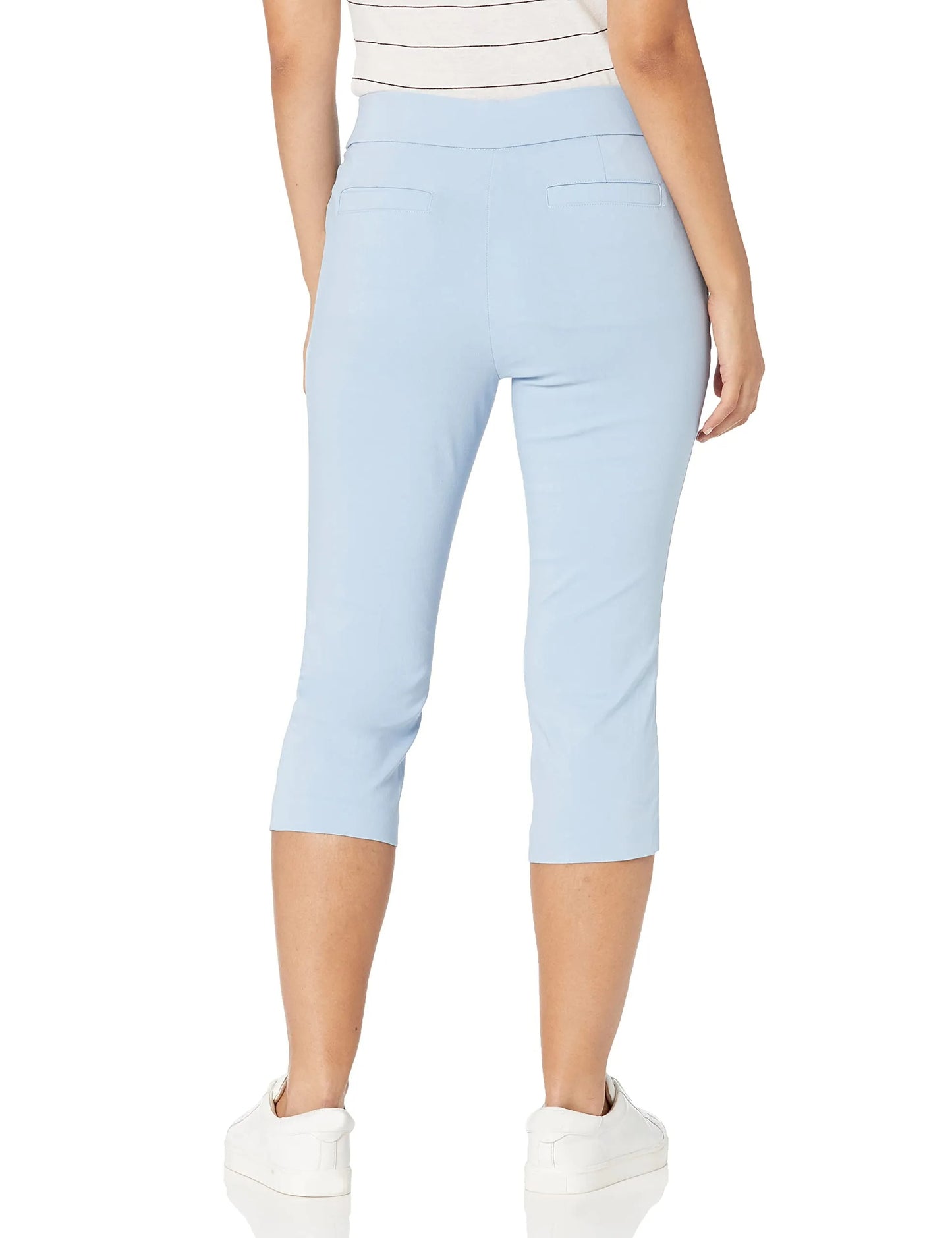 Women's High Waist Pull on Capri L Pocket