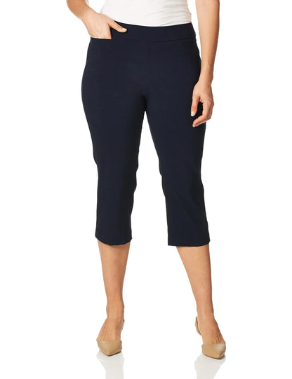 Women's High Waist Pull on Capri L Pocket