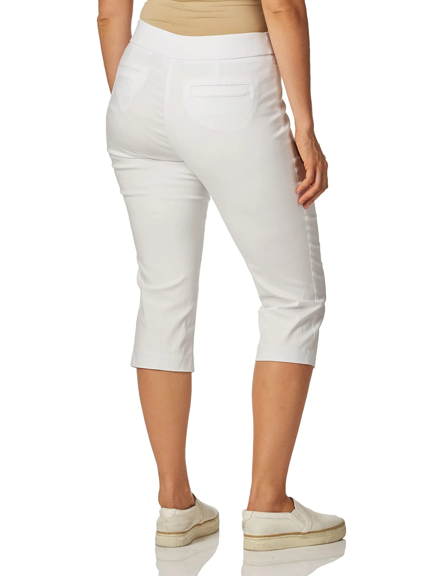 Women's High Waist Pull on Capri L Pocket