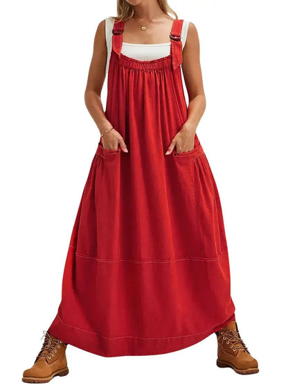 Limited time sale🔥Women's Versatile Overall Maxi Dress