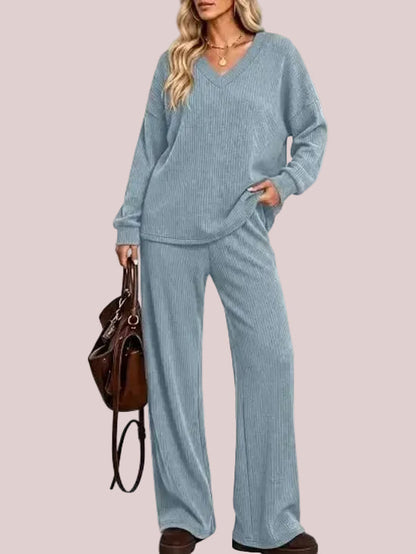Women's 2-Piece Basic Casual Clothing Set