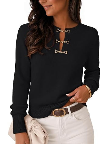 Women's Fall Lightweight Sweater Business Casual Tops