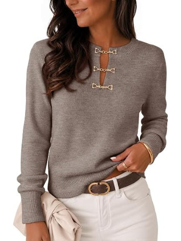 Women's Fall Lightweight Sweater Business Casual Tops