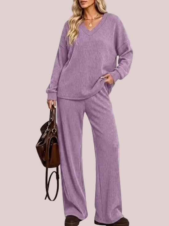 Women's 2-Piece Basic Casual Clothing Set
