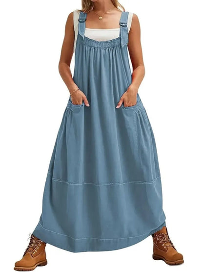 Limited time sale🔥Women's Versatile Overall Maxi Dress