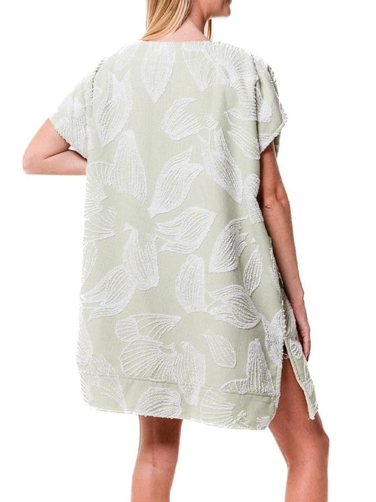 Women's Boho Lace Up Cover Up Dress