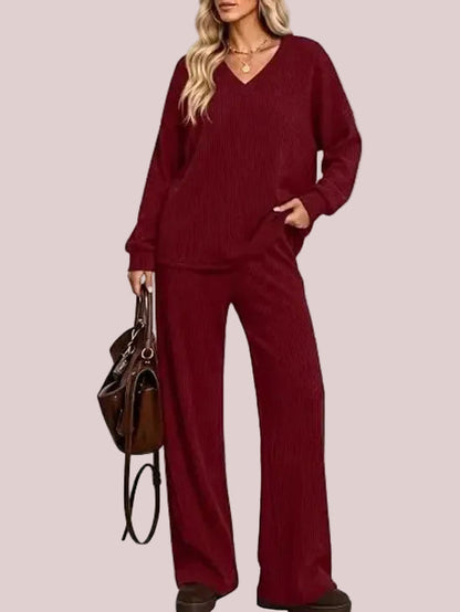 Women's 2-Piece Basic Casual Clothing Set