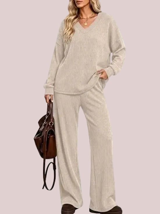 Women's 2-Piece Basic Casual Clothing Set