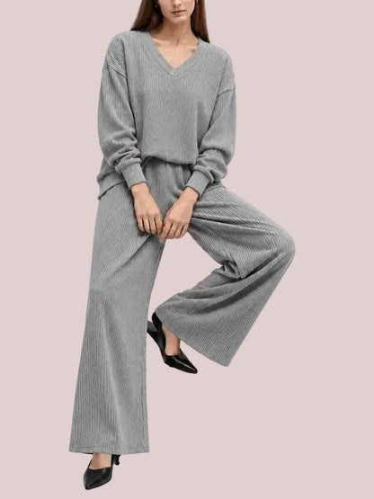 Women's 2-Piece Basic Casual Clothing Set