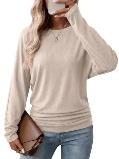 ✨Women's Fall Ruched Hem Lightweight Sweaters