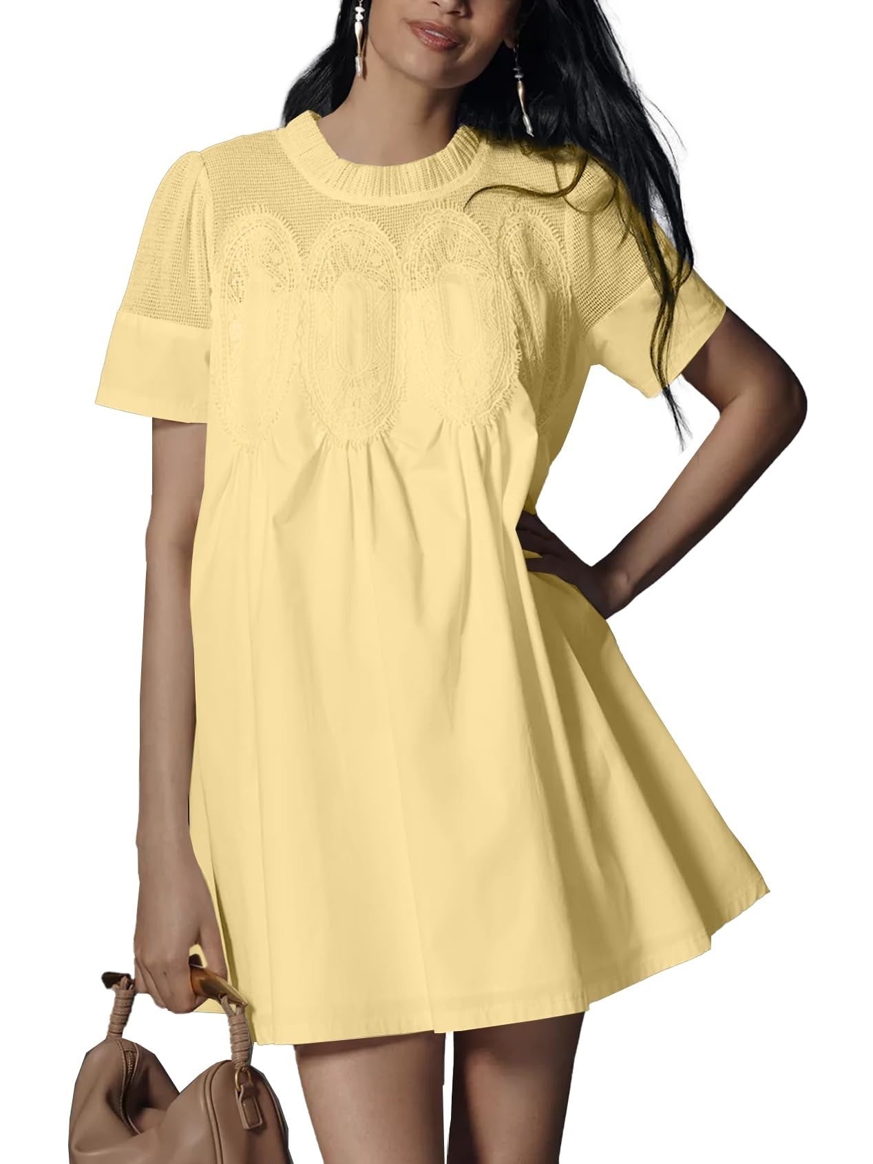 Women's Lace Patchwork Dress