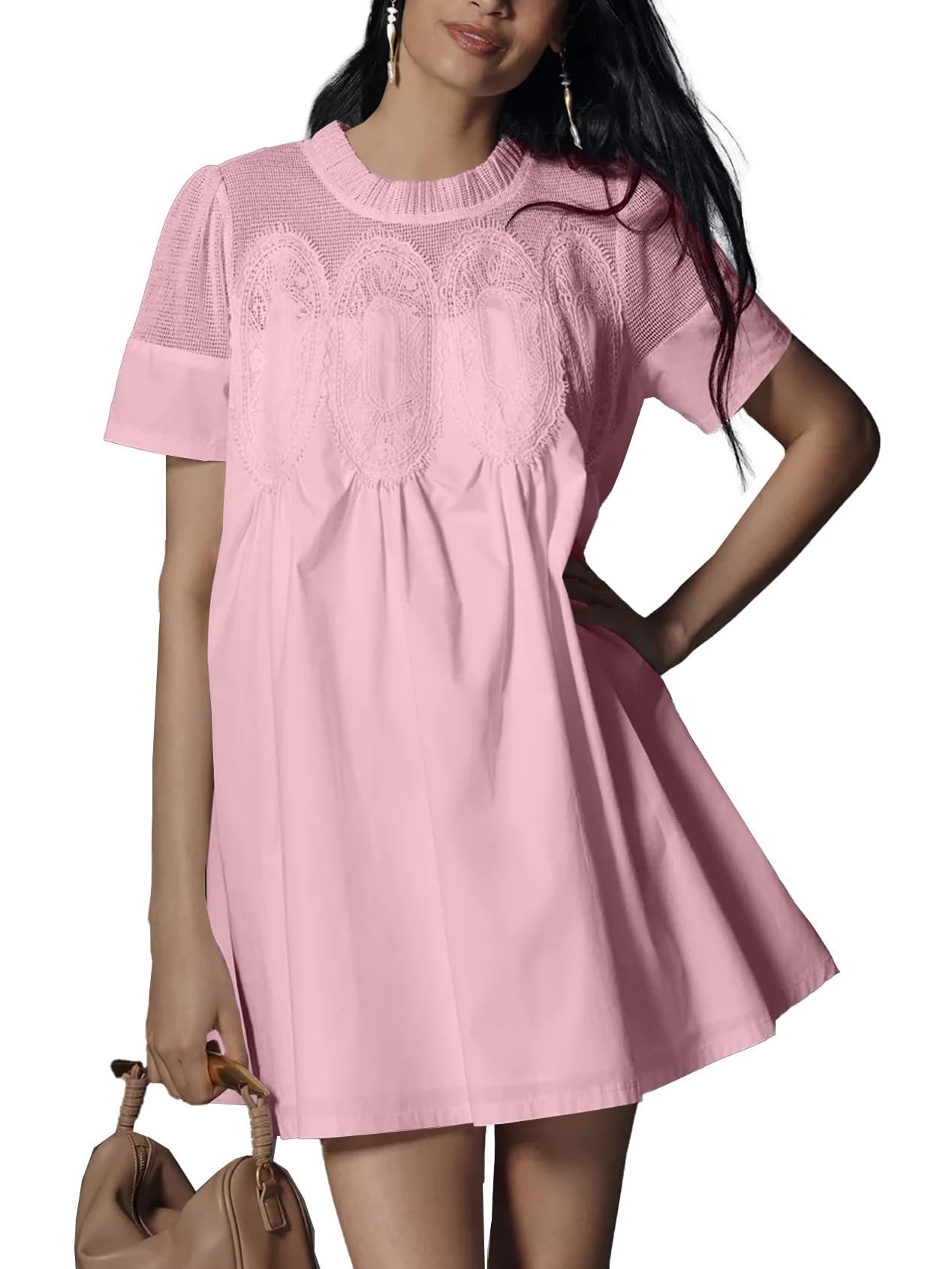 Women's Lace Patchwork Dress