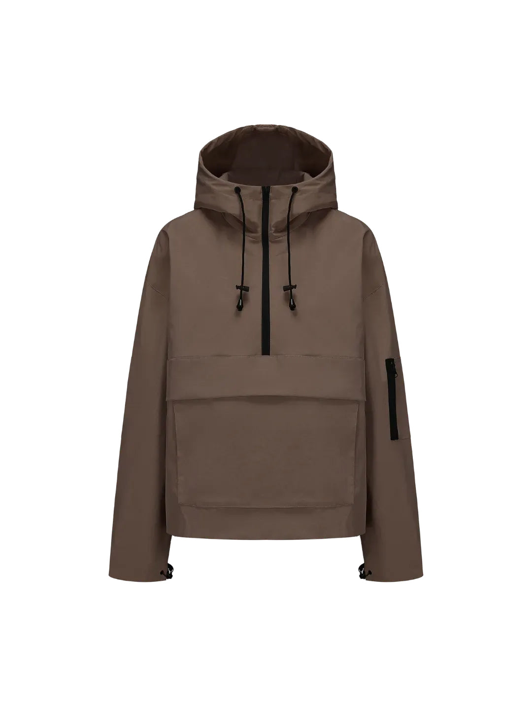 ⏰Hot Sale-Fleece-lined Waterproof Raincoat Hoodie With Kangaroo Pocket